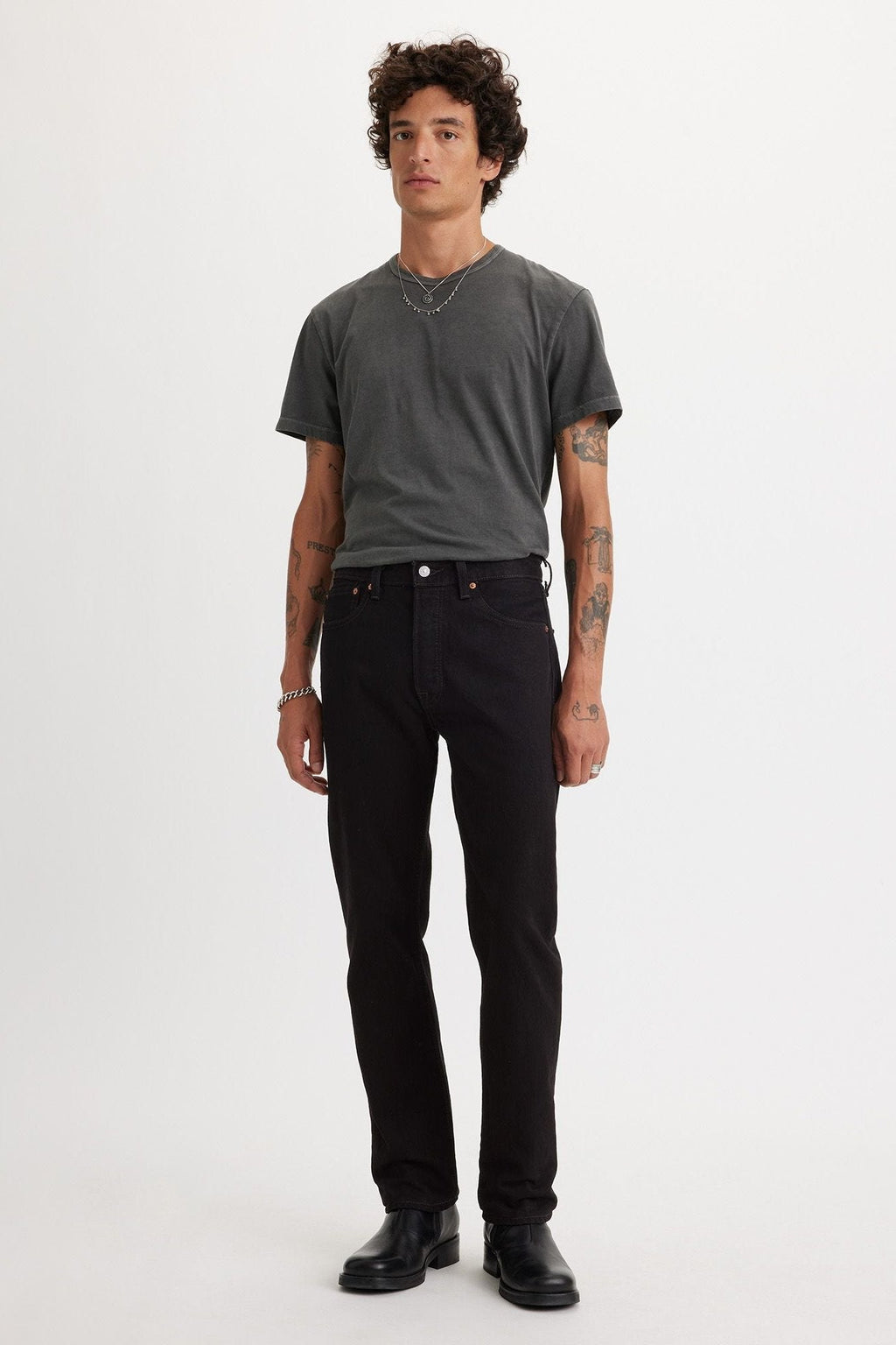 Levis 501 Straight Black Jeans
