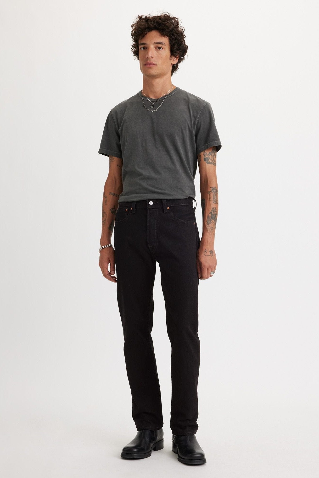 Levis 501 Straight Black Jeans
