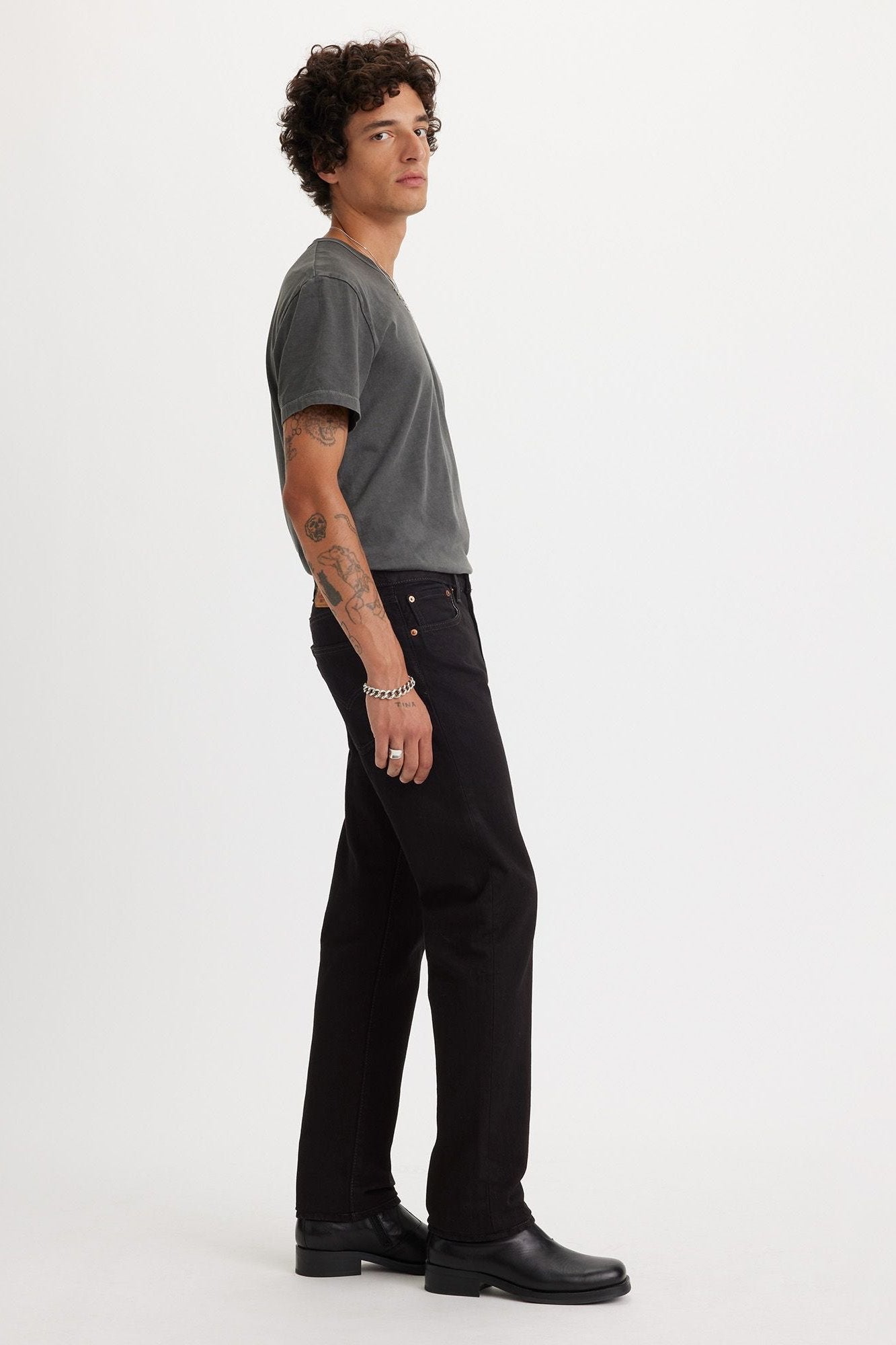 Levis 501 Straight Black Jeans